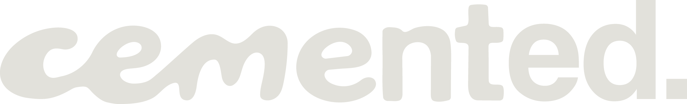 cemented